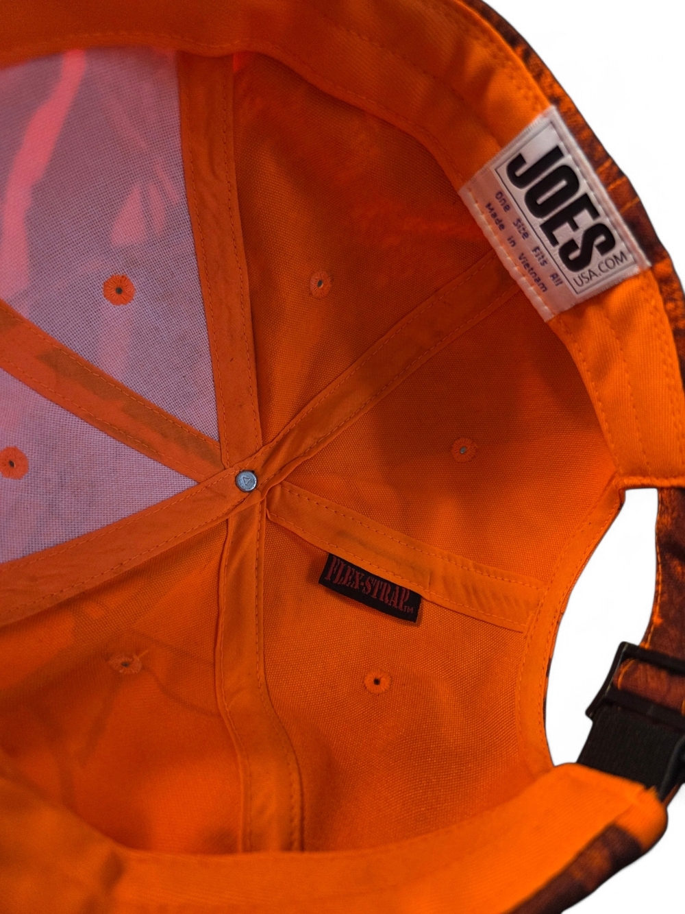 Joe's Jeans Orange & Brown Hunting Camouflage Cap - Picture 5 of 5